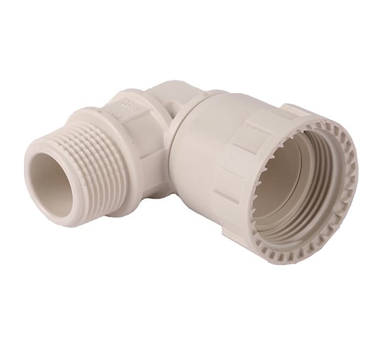 Изображение товара Переходник угловой Зубр "ШиреФит" 90°, накидная гайка - наружная резьба, 32 мм - 1" 51485-32-1