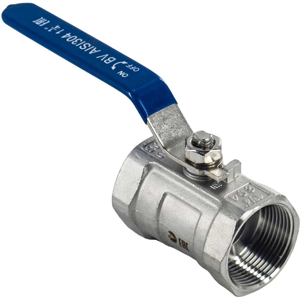 Кран шаровый NEWKEY муфтовый стандартнопроходной нержавеющий 1PC AISI304 DN32 1-1/4 PN40 NK-BMG32/4