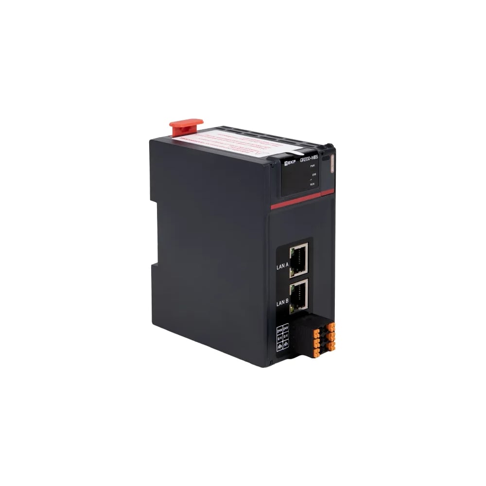 Изображение товара Модуль сетевой удалённого расширения ввода и вывода EKF Modbus TCP GR200-MBS D-CARD GR200-MBS-DCD