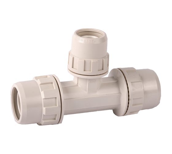 Изображение товара Тройник редукционный "ШиреФит" (26х16х26 мм) для трубопровода Зубр 51506-26-16-26