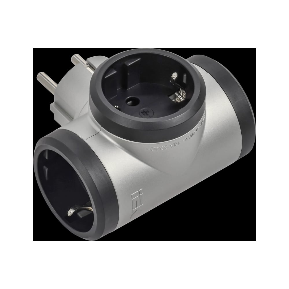 Изображение товара Тройник IEK STANDARD Т-01/03 3 места 2P+PE 16А алюминий 050664