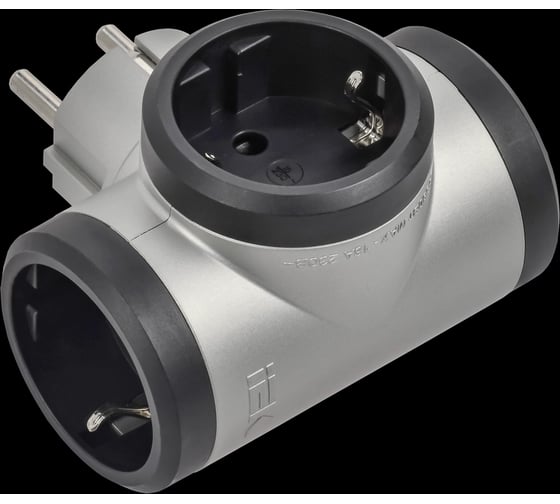 Изображение товара Тройник IEK STANDARD Т-01/03 3 места 2P+PE 16А алюминий 050664
