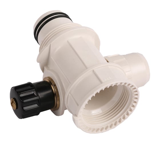 Изображение товара Коллектор сборный с вентилем "ШиреФит" (26х16 мм) для трубопровода Зубр 51517-26-16-26