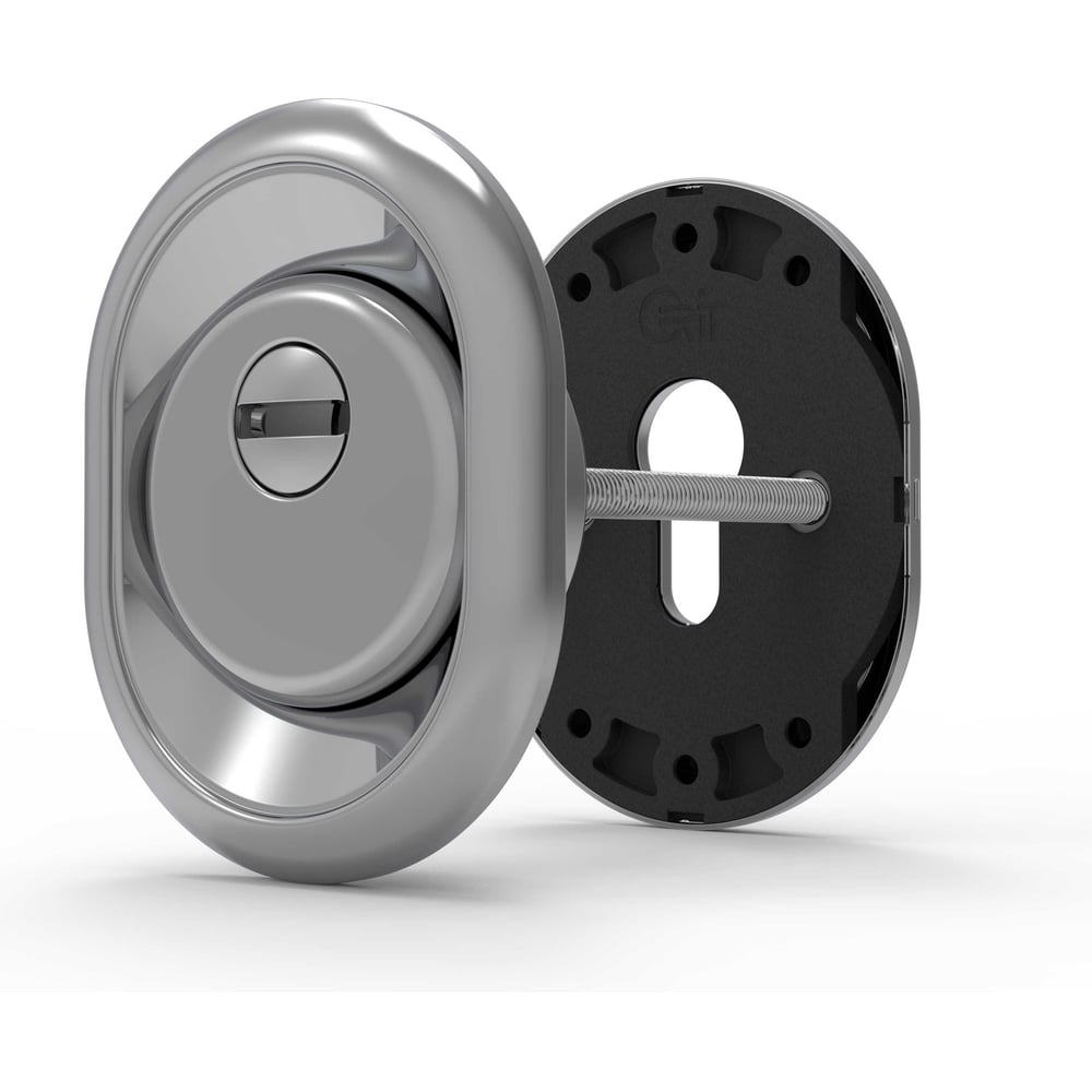 Изображение товара Броненакладка CRIT хром Бн-36/26-Хп 04241 для евроцилиндра