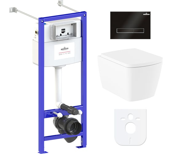 Изображение товара Комплект: инсталляция с унитазом Lavinia Boho Aveo Rimless 6 в 1 77050214