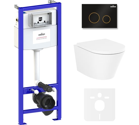 Изображение товара Комплект: инсталляция с унитазом Lavinia Boho Biore Compacto Rimless 6 в 1 75110148