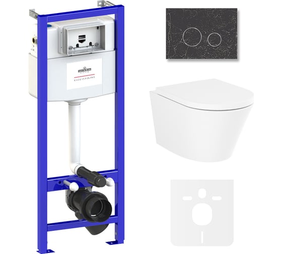 Изображение товара Комплект: инсталляция с унитазом Lavinia Boho Biore Compacto Rimless 6 в 1 75110151