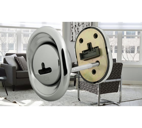 Изображение товара Броненакладка CRIT цвет хром Бн-36-Хп 05031