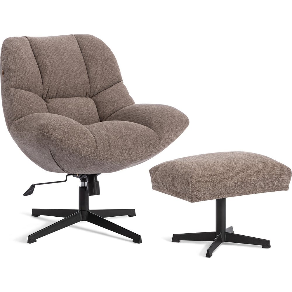 Изображение товара Кресло Tetchair Релакс/Relax с пуфом велюр/букле (HYP), бежевый 25442 Изображение товара Кресло Tetchair Релакс/Relax с пуфом велюр/букле (HYP), бежевый 25442