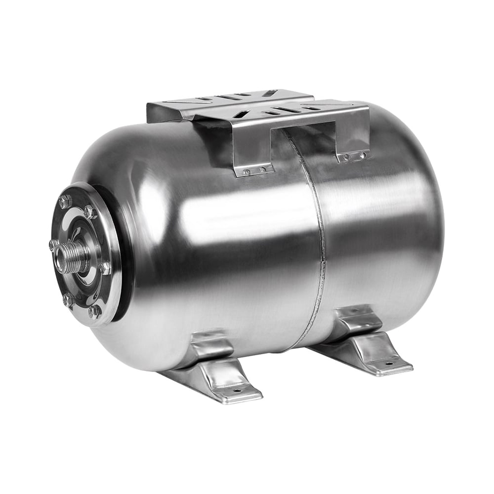 Изображение товара Горизонтальный мембранный бак Maxpump 50л INOX из нержавеющей стали для воды Изображение товара Горизонтальный мембранный бак Maxpump 50л INOX из нержавеющей стали для воды