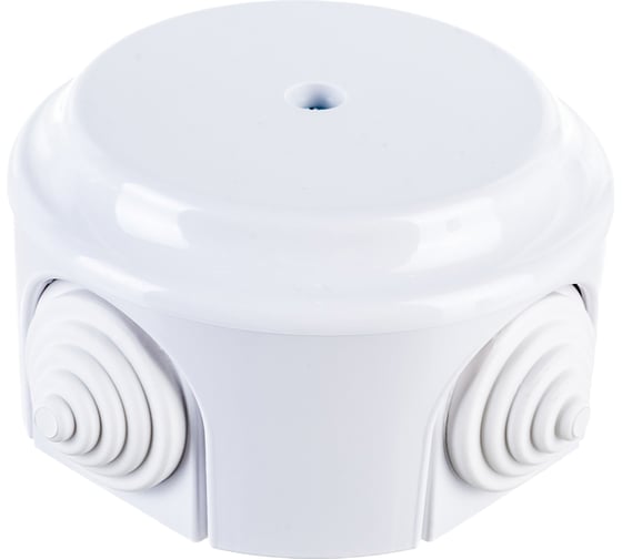 Изображение товара Монтажная коробка BYLECTRICA открытая установка, с сальниками, диаметр 80мм, серия РЕТРО, КМ-449