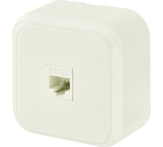 Изображение товара Компьютерная розетка Bylectrica серия ПРАЛЕСКА, РК18-004 бежевый