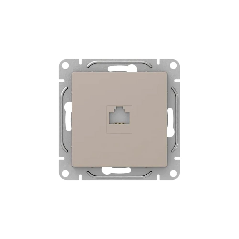 Механизм розетки EKF Эпика RJ45 (cat6), кремовый UP1-SOI-RJ45-6