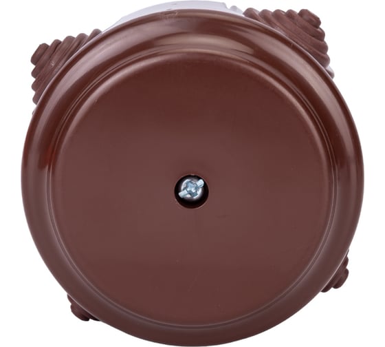 Изображение товара Монтажная коробка BYLECTRICA открытая установка, с сальниками, диаметр 80мм, серия РЕТРО, КМ-449 коричневый