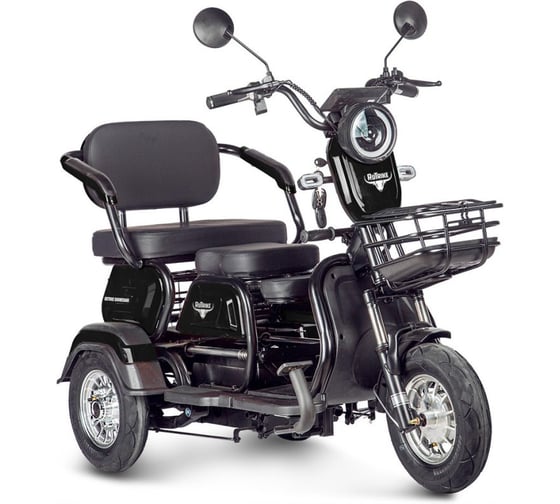Изображение товара Электротрицикл Rutrike Бумеранг 48-60V600W20A/H Черный-3338 026899-3338