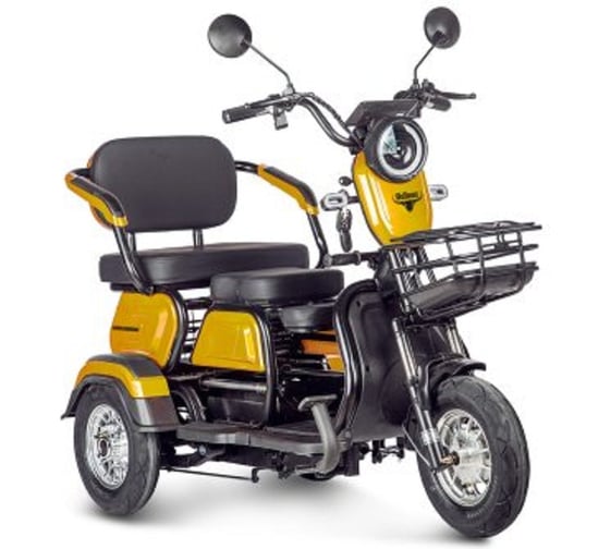 Изображение товара Электротрицикл Rutrike Бумеранг 48-60V600W20A/H Золотистый-3339 026899-3339