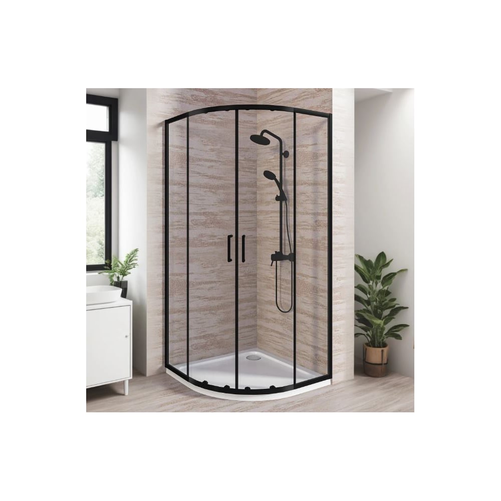 Изображение товара Душевое ограждение GooD DooR LITE R-80-C-B ЛТ00028