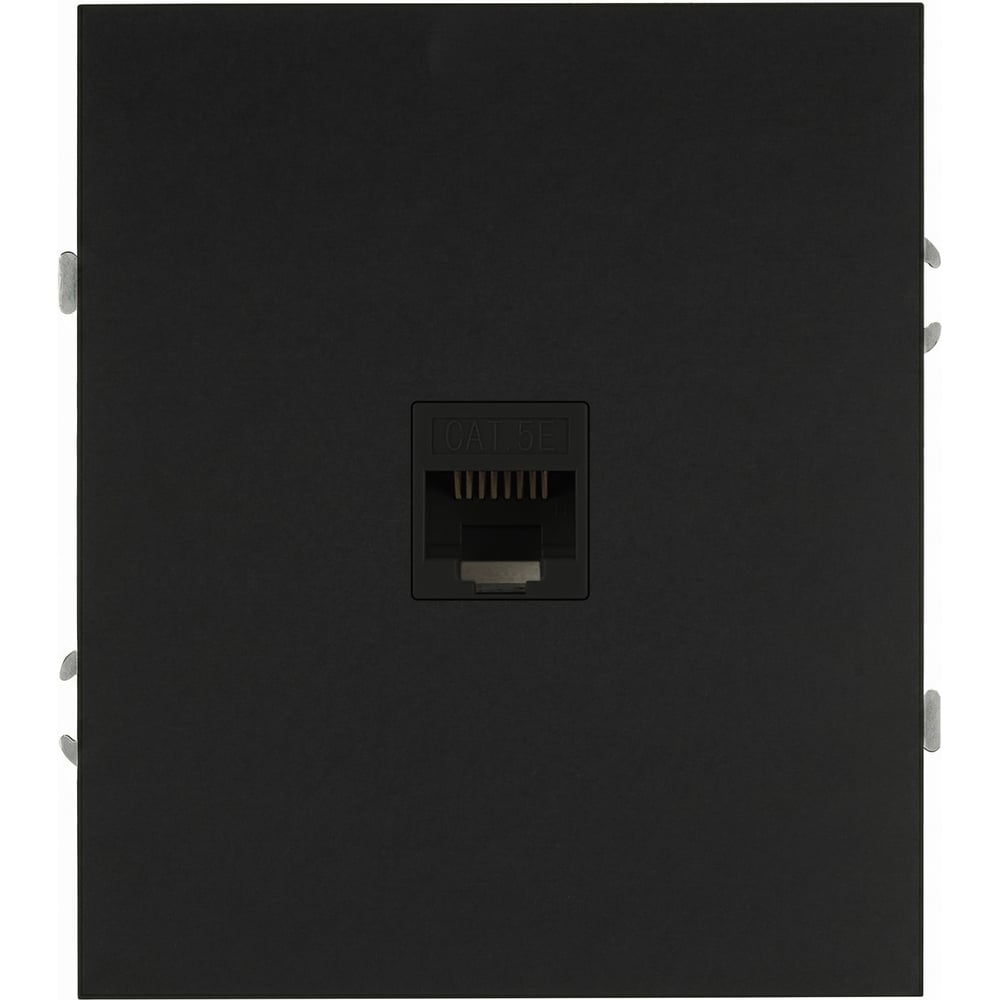 Изображение товара Розетка ЭРА Arktik RJ45 антрацит встроенная для сети и интернета