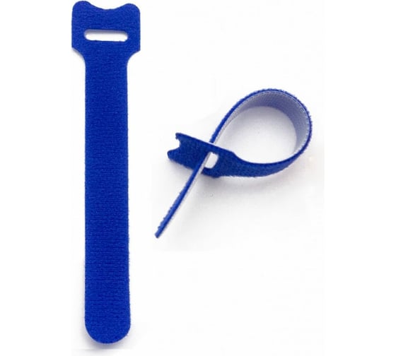 Изображение товара Хомут-липучка для кабеля Retic 150 мм, синий, 10 шт. WASN-150-BL-10