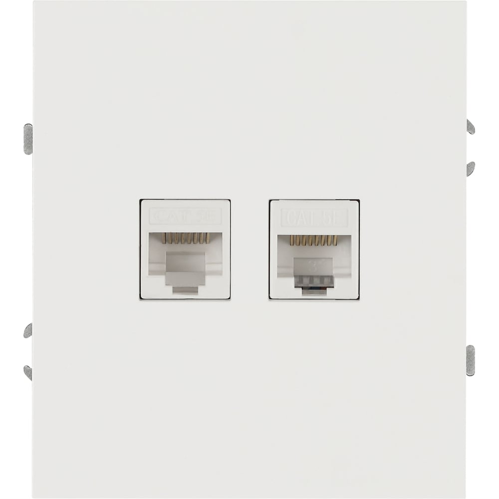 Изображение товара Розетка ЭРА Arktik 16-3108-08 информационная двойная 2XRJ45 белый матовый Б0070491