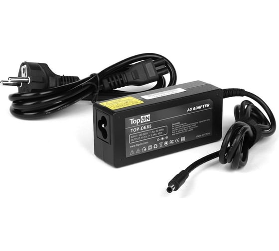 Изображение товара Блок питания TopOn для Dell 19V 3.34A (4.5x3.0) 65W 043NY4 TOP-DE65