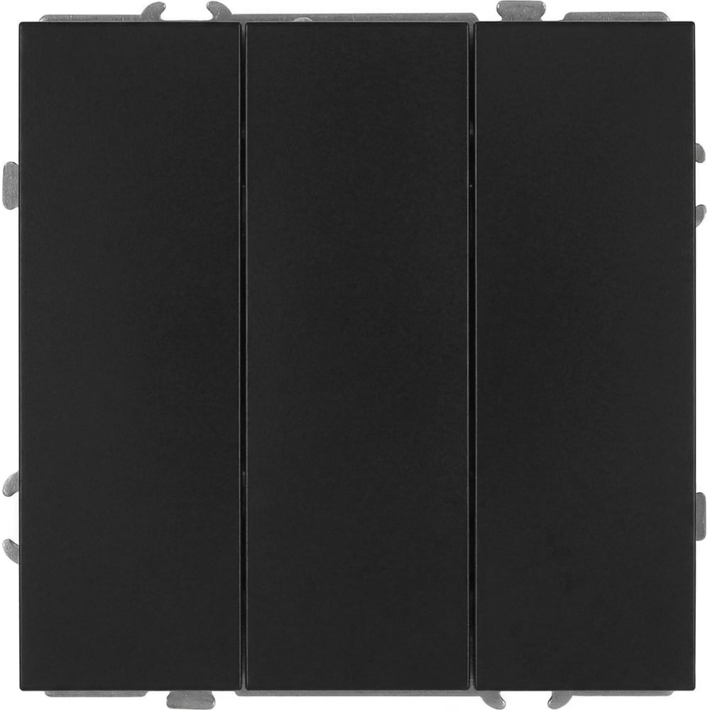 Изображение товара Выключатель тройной ЭРА Galaxy 15-1107-05 антрацит IP20 для освещения