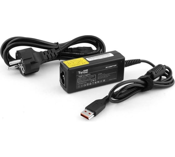 Изображение товара Блок питания TopOn для Lenovo 20V 2A (Power USB) 40W ADL40WCA TOP-LT40Y3