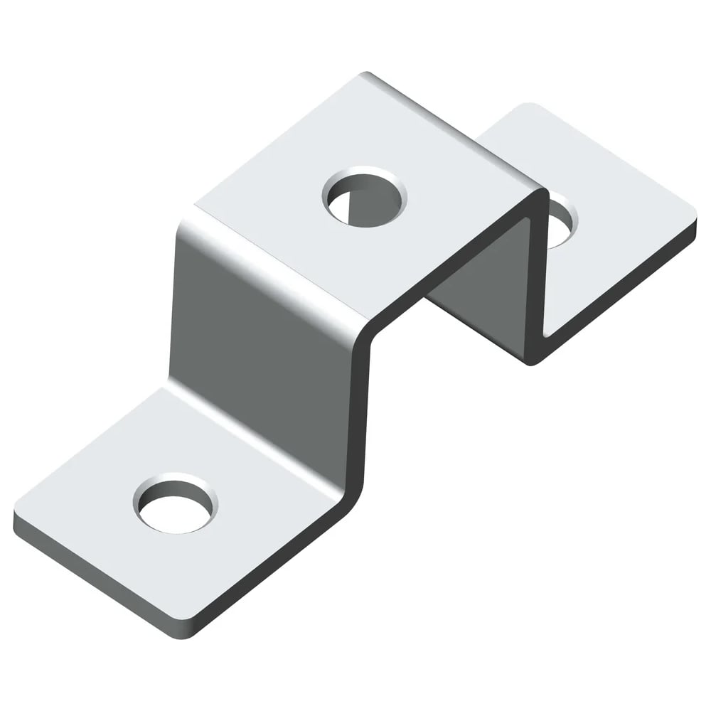 Пластина П-образная УМС 3 отверстия под профиль 41х82 PP-3-82
