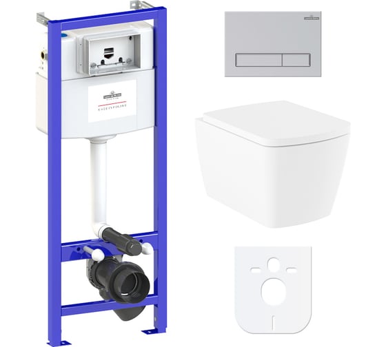 Изображение товара Комплект: инсталляция с унитазом Lavinia Boho Aveo Rimless 6 в 1 77040123