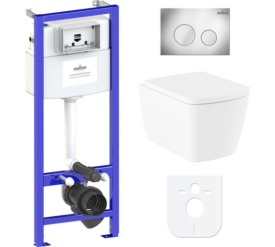 Изображение товара Комплект: инсталляция с унитазом Lavinia Boho Aveo Rimless 6 в 1 77040126