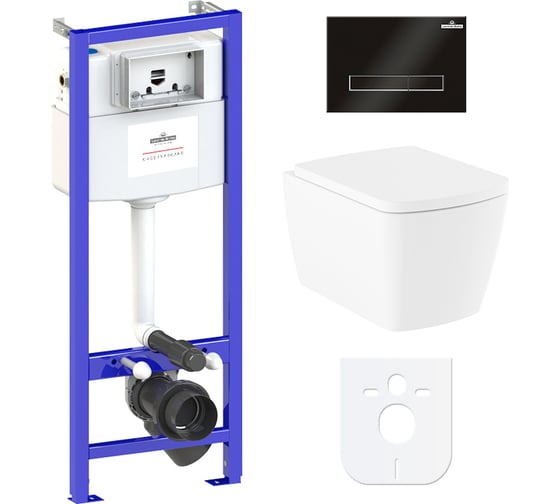 Изображение товара Комплект: инсталляция с унитазом Lavinia Boho Aveo Rimless 6 в 1 77040130