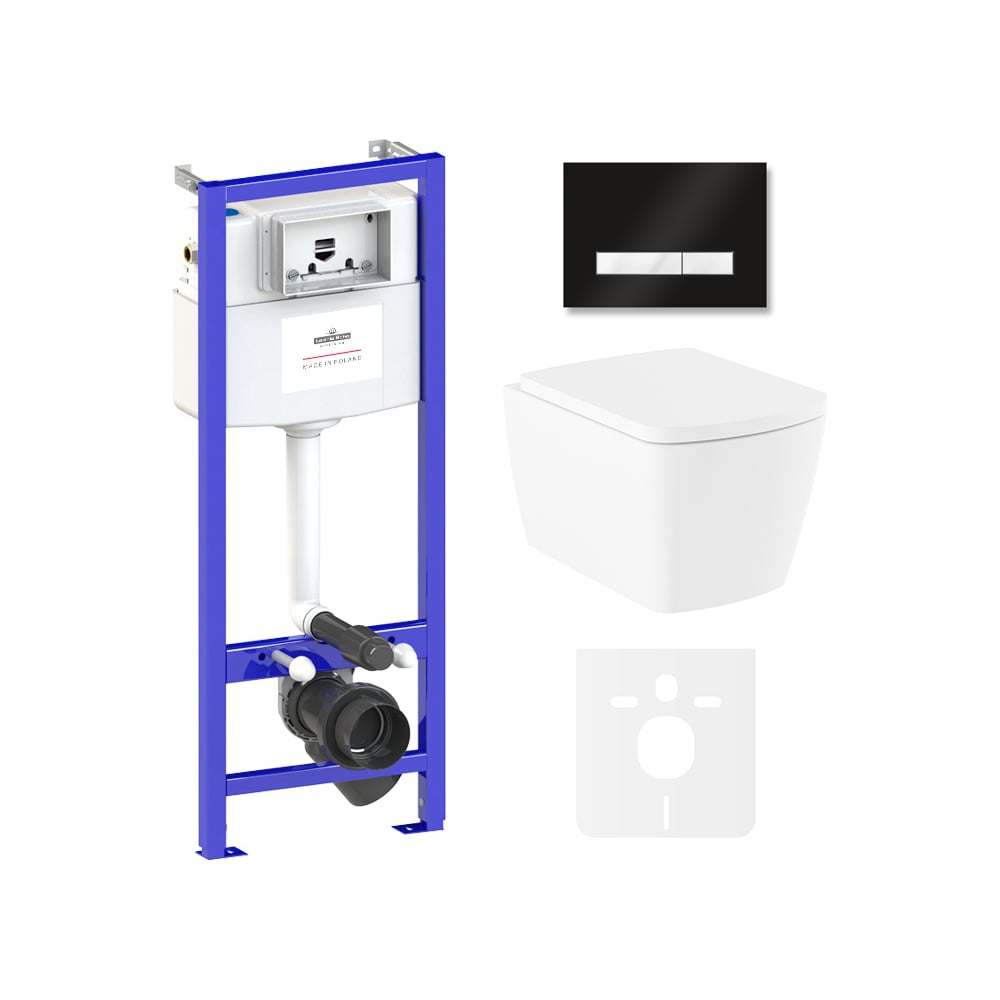 Изображение товара Инсталляция с подвесным унитазом Lavinia Boho Aveo Rimless 6 в 1