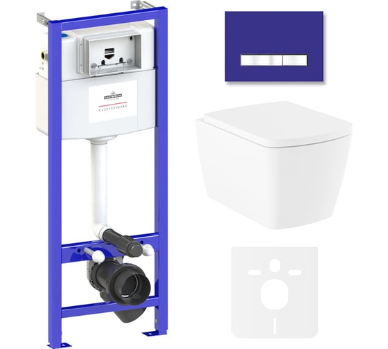 Изображение товара Комплект: инсталляция с унитазом Lavinia Boho Aveo Rimless 6 в 1 75110241