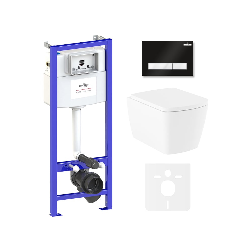 Изображение товара Инсталляция с унитазом Lavinia Boho Aveo Rimless 6 в 1