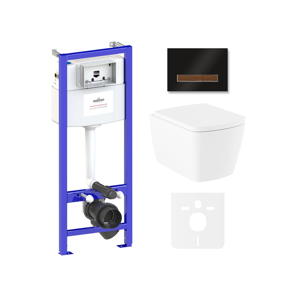 Изображение товара Унитаз Lavinia Aveo Rimless 6 в 1 с инсталляцией