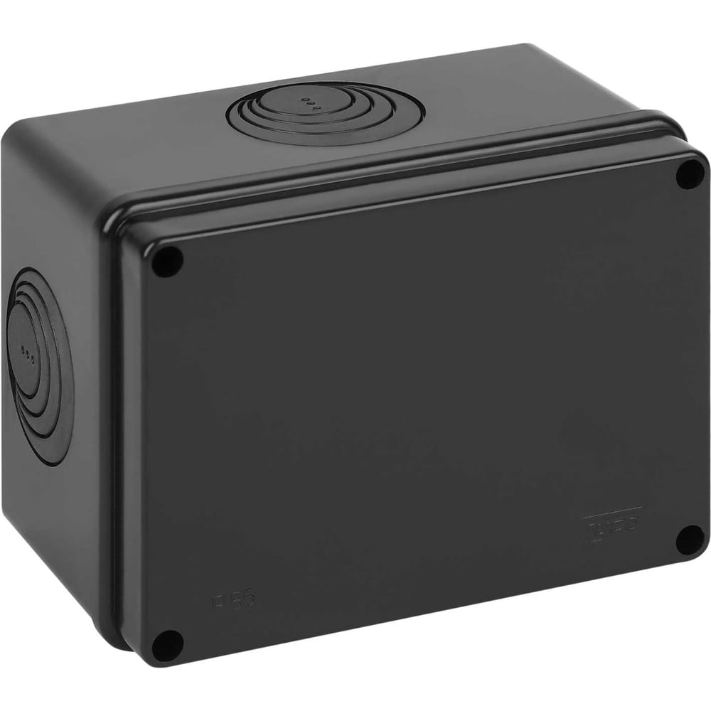 Изображение товара Коробка распаечная для открытой проводки Рувинил Тусо 150x110x90мм, без гермовводов, подъездная, черная, УХЛ1, IP67 67058Ч
