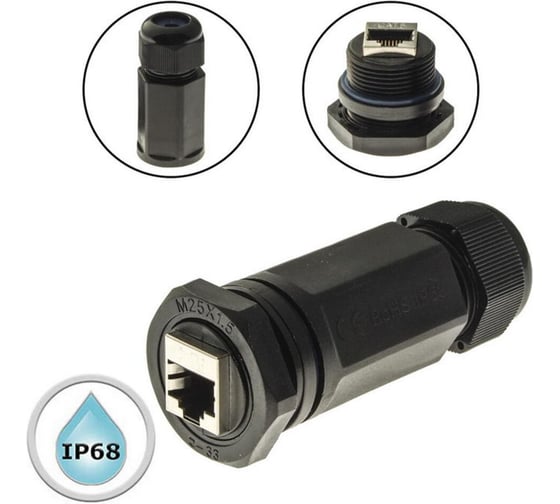 Изображение товара Разъем RUICHI RJ45M25Z1L -6B 107911