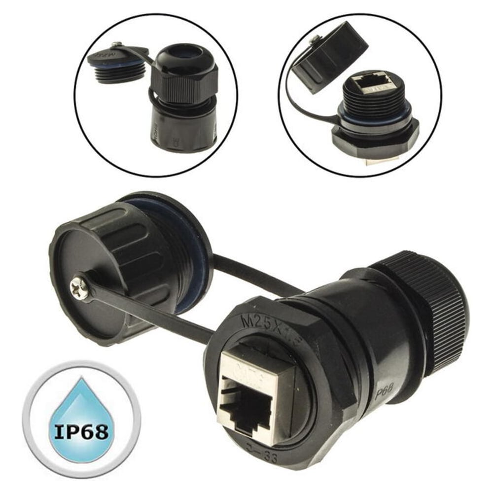 Изображение товара Разъем LAN IP68 RUICHI 8P8C для компьютерных сетей
