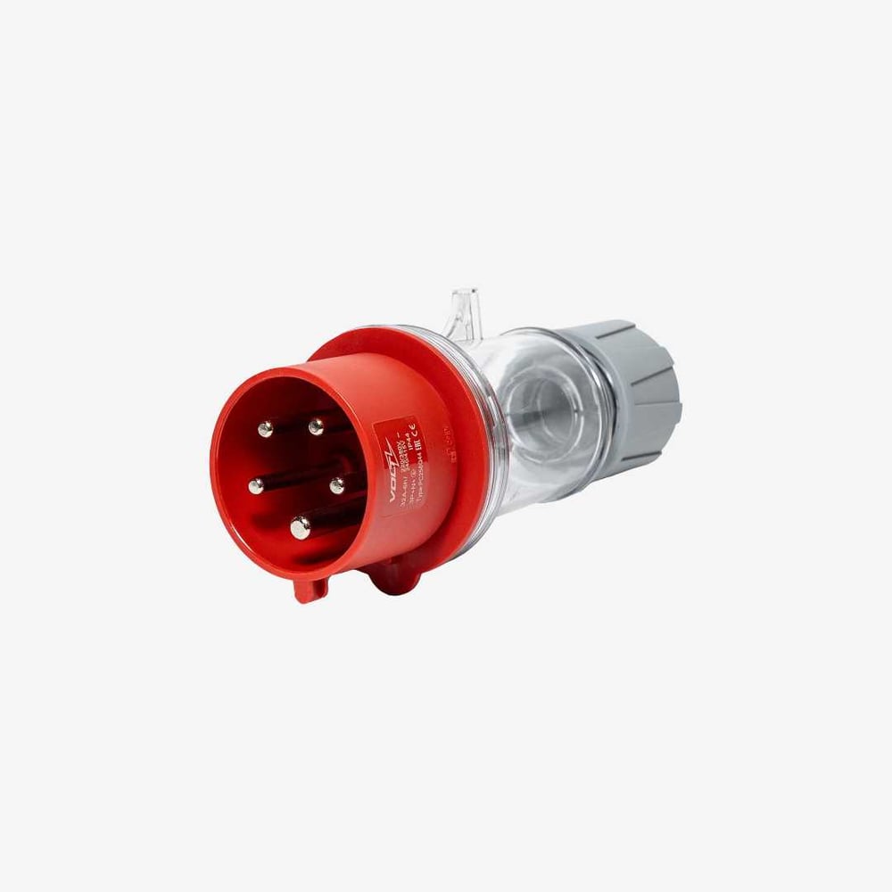 Изображение товара Вилка кабельная прозрачная Voltz 32 A, 380-415 В, 3P+N+E, quick connect, IP44 PC256Q44 Изображение товара Вилка кабельная прозрачная Voltz 32 A, 380-415 В, 3P+N+E, quick connect, IP44 PC256Q44