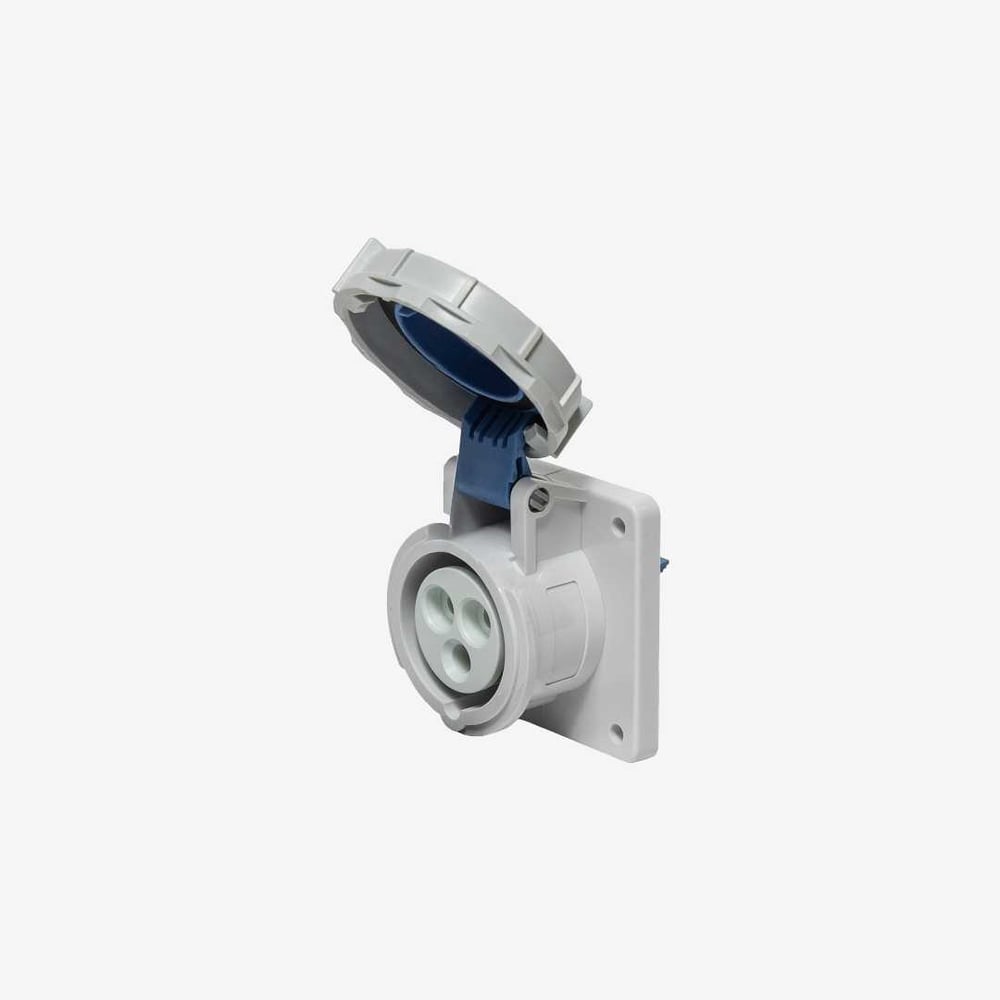 Изображение товара Розетка встраиваемая панельная Voltz 16 A, 220-250 В, 2P+E, quick connect, IP67 SP136Q67 Изображение товара Розетка встраиваемая панельная Voltz 16 A, 220-250 В, 2P+E, quick connect, IP67 SP136Q67