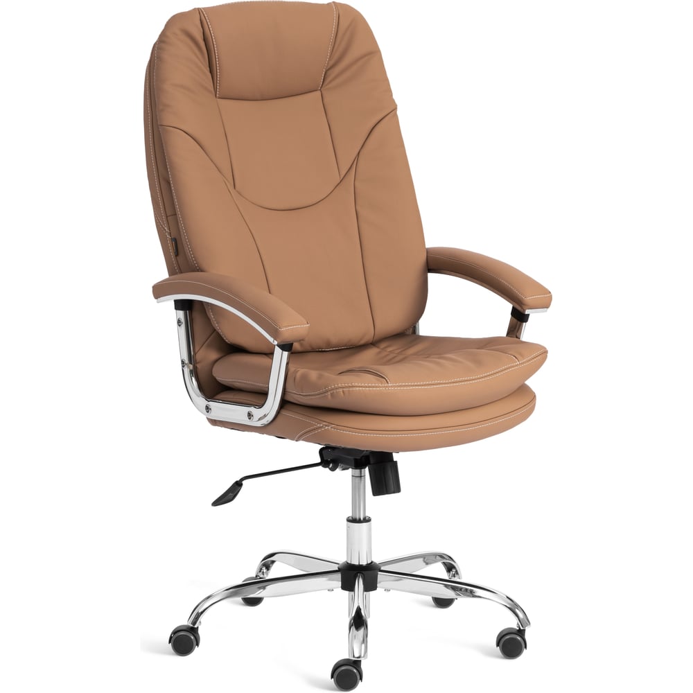 Кресло Tetchair Софти Люкс/Softy Lux Экокожа LUX Classic 18-13, св.-коричневый 25740