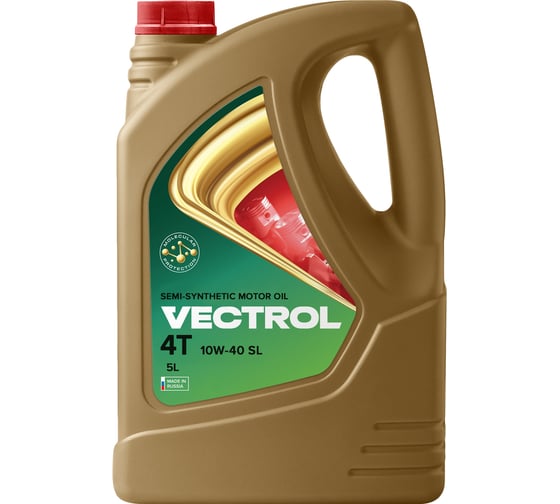 Изображение товара Моторное масло для четырехтактных двигателей VECTROL 4T 10W40 SL 5 л ve3164