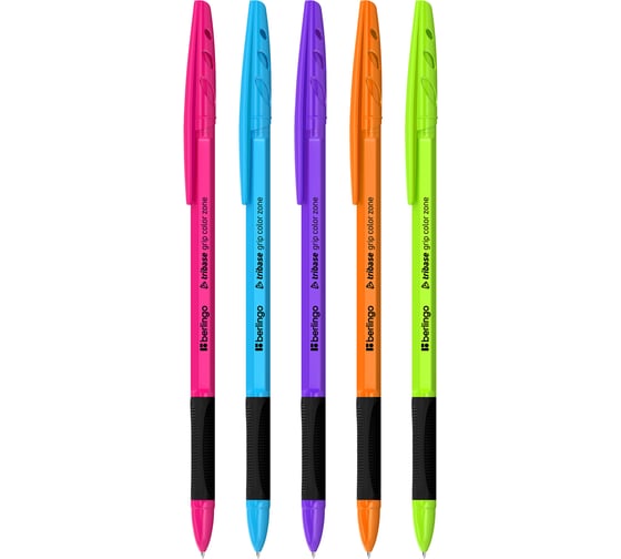 Изображение товара Ручка шариковая Berlingo Tribase grip color zone синяя, 0,7мм, грип,, CBp70967 CBp_70967