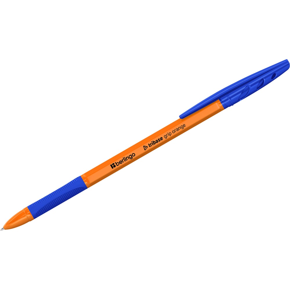 Изображение товара Ручка шариковая Berlingo Tribase grip orange синяя, 0,7мм, грип, CBp70960 CBp_70960