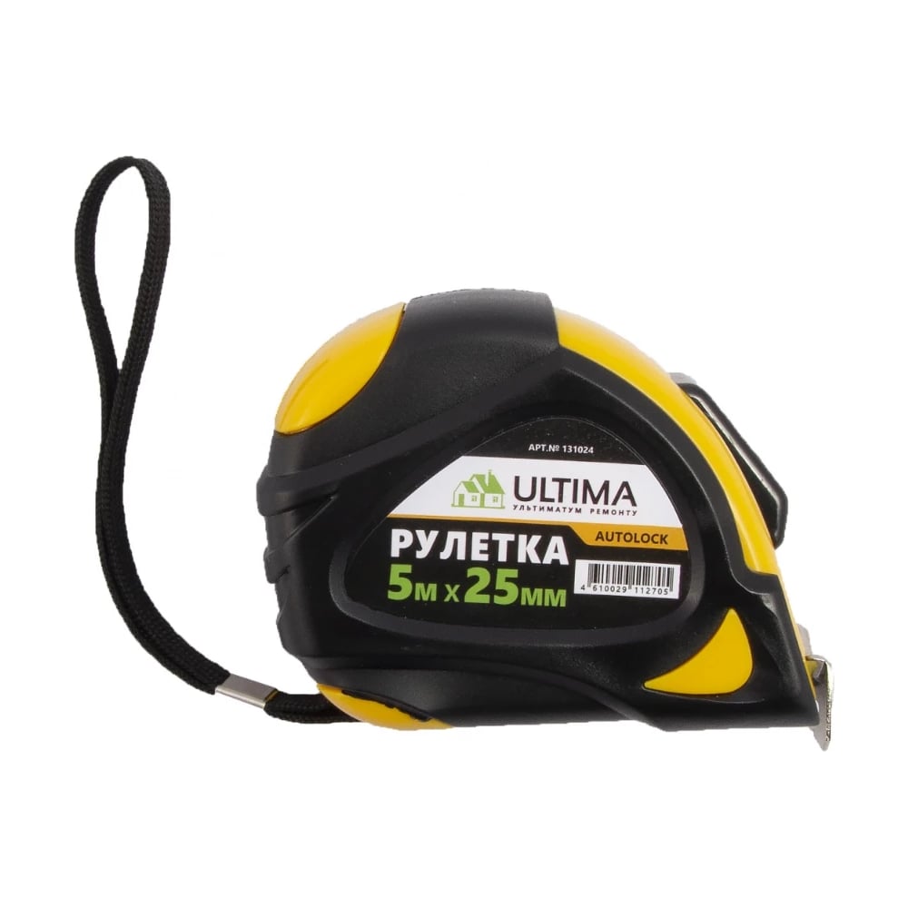 Изображение товара Рулетка ULTIMA Autolock Magnet Hook 5м x 25мм, автостоп, магнитный двухсторонний зацеп 130502003