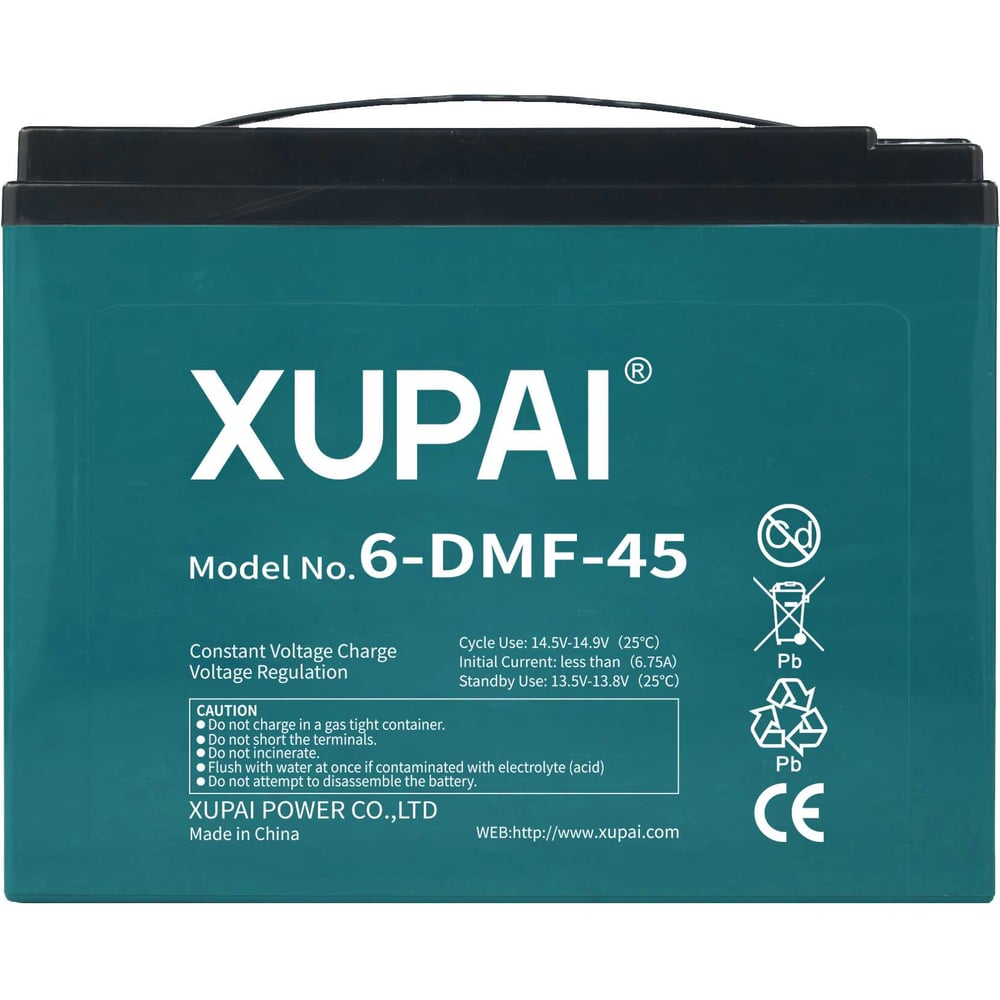 Изображение товара Тяговый аккумулятор NEO XUPAI 6-DMF-45 AGM 12В 45А*ч для погрузчиков