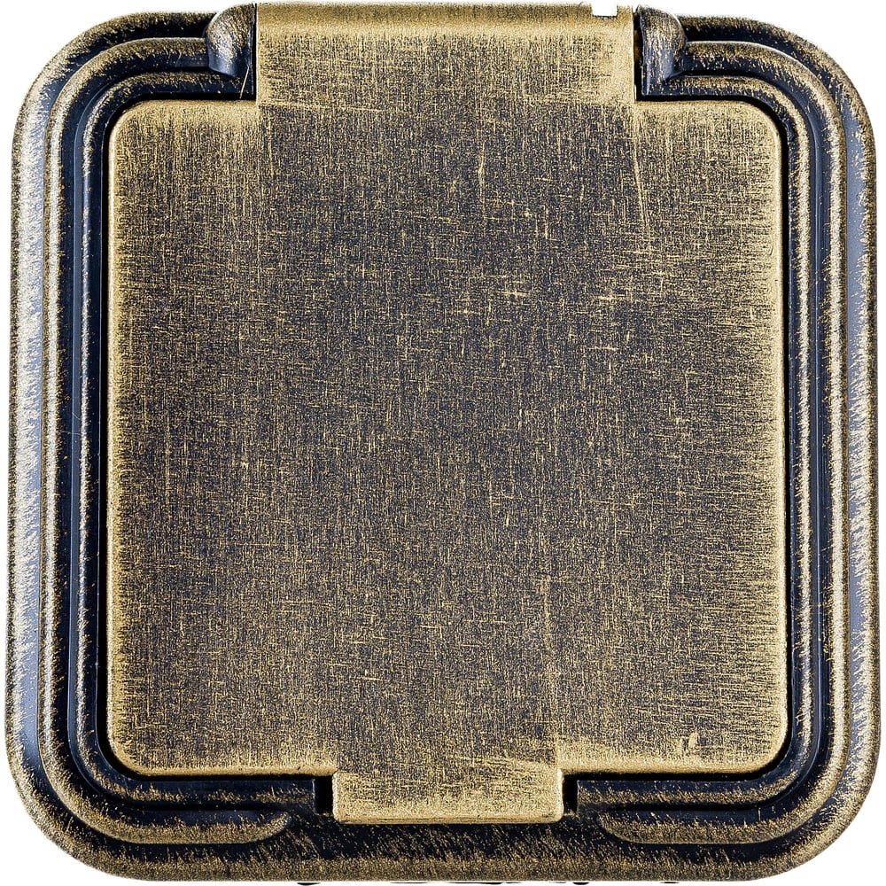 Изображение товара Одноместная розетка SVET RA 16-201 черная бронза открытой установки IP44