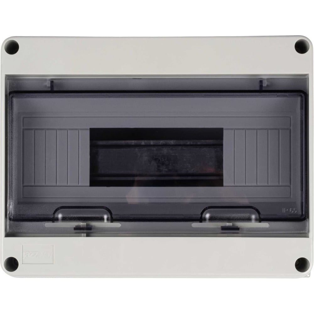 Распределительный бокс модульный навесной PDB/W 4012 Jazzway серый с прозрачной крышкой 12 модулей (ЩРН-ПГ-12) IP65 5072084
