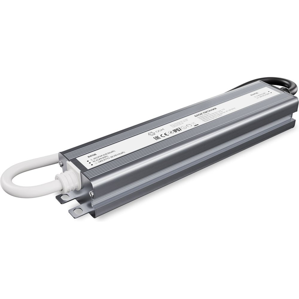 Изображение товара Блок питания 12В 75Вт IP67 OGM PS3-82 для LED-систем и подсветки