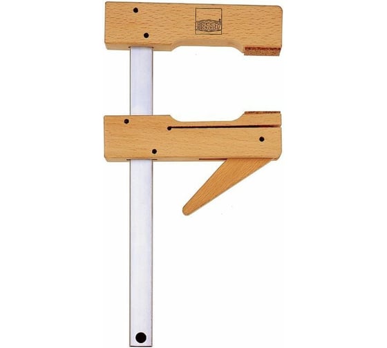 Изображение товара Струбцина BESSEY Klemmy деревянная 200/110, пробковая крошка для щадящего зажима BE-HKL20